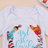 3PCS Set Newborn Baby Girl Feather Clothing Long Leeve Romper +Long Pants Hat Outfits Clothes 0-24M
