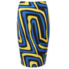 H Han Queen New Slim Vintage High Waist Skirt Plus Size Geometric Printed Pencil Skirts Women Knee-Length Ladies Office Clothing
