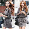 GZDL Fashion Autumn Women Winter Shirt Dresses Gray Tunic Long Sleeve Zipper Bodycon Casual Mini Dress Vestidos Femininos CL1066 GZDL Fashion Autumn Women Winter Shirt Dresses Gray Tunic Long Sleeve Zipper Bodycon Casual Mini Dress Vestidos Femininos CL1066