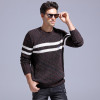 GustOmerD 2017 New Autumn Winter O-neck Thick Sweater Men Casual Strip Dot Pullover Men Warm Knitting Mens Sweaters Pullovers GustOmerD 2017 New Autumn Winter O-neck Thick Sweater Men Casual Strip Dot Pullover Men Warm Knitting Mens Sweaters Pullovers