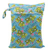 30x40cm Washable Baby Cloth Diaper Bags Nappy Reusable Waterproof Cartoon Print Double Zipper Pockets Wet Dry Bags Wetbags