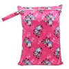 30x40cm Washable Baby Cloth Diaper Bags Nappy Reusable Waterproof Cartoon Print Double Zipper Pockets Wet Dry Bags Wetbags