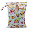 30x40cm Washable Baby Cloth Diaper Bags Nappy Reusable Waterproof Cartoon Print Double Zipper Pockets Wet Dry Bags Wetbags
