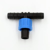 30pcs/pack 5/8" Loc Drip Tape x 16mm Barb Tape Tee Drip Irrigation Pipe Fittings Lock Coupling for Tape Greenhouse Irrigation