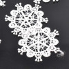 30pcs/lot Round Flower Lace Applique Mesh Trim For Garment Accessories Decoration Sew On Guipure Lace Fabric CP0885