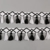 2Yard/Lot Pompom Lace Knitted Fabric 45MM Pompom Tassel Trim Ball Fringe Ribbon DIY Sewing Accessory Handmade Craft