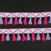 2Yard/Lot Pompom Lace Knitted Fabric 45MM Pompom Tassel Trim Ball Fringe Ribbon DIY Sewing Accessory Handmade Craft