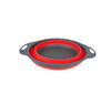 2pcs/set Foldable Silicone Colander Fruit Vegetable Washing Basket Strainer Collapsible Drainer With Handle Kitchen Tool