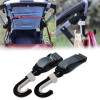 2pcs/set Baby Stroller Hook Hanger Pram Pushchair Hanger Carriage Storage Bag Holder Hooks Stroller Accessories
