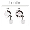 2Pcs/Set Aluminum Alloy Baby Stroller Hooks Hangers Pram Buggy Wheelchair Hooks Storage Organizer Baby Stroller Accessories