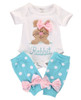 2pcs/Set !newborn baby girl clothes set Kids Baby Girl Romper+Leg Warmer Stocking Clothes Outfit Set