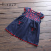 Hurave 2017 Summer Girls Autumn Dress Embroidery Vestidos for Girl Floral Kids Winter Sweater Clothes Children Hurave 2017 Summer Girls Autumn Dress Embroidery Vestidos for Girl Floral Kids Winter Sweater Clothes Children