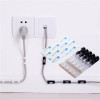 Hot 20pcs/pack Cable Drop Clip Desk Tidy Organiser Wire Cord Lead USB Charger Cord Holder Organizer Holder Secure Table V2781