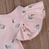 Newborn kids Ruffles Swan Romper clothes Infant Baby Boy Girl sleeveless Romper Jumpsuit Clothes Outfit