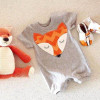 Newborn Kids Baby Rompers Infant Boy Girl Cute Fox Short Sleeve Jumpsuit Soft Outfits Clothes