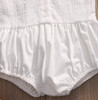 Newborn Kids Baby Girl Clothes Tops Jumpsuit Romper White Sleeveless Infant Outfit Clothing Girls Summer