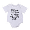 Newborn Infant Toddler Baby Boys Baby Girls Unisex Romper Cotton Jumpsuit Clothes Letter Outfits