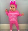 Newborn Infant Kids Baby Girl Clothes Cotton Romper Long Sleeve Letter Jumpsuit Casual Clothing Baby Girls Outfit