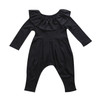 Newborn Infant Baby Girls Clothes Ruffle Collar Long Sleeve Romper Black Cute Clothing Baby Girl Outfits Newborn Infant Baby Girls Clothes Ruffle Collar Long Sleeve Romper Black Cute Clothing Baby Girl Outfits