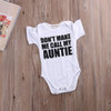 Newborn Infant Baby Boy Girl Kids Cotton Short Sleeve Romper Letter Printed Jumpsuit Clothes Outfit