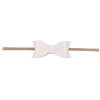 Newborn Girls Nylon Headband Leather Hair Bows Bowknot Headwear For Kids Children Hair Accessories Boutique Elastic Hair Band