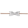 Newborn Girls Nylon Headband Leather Hair Bows Bowknot Headwear For Kids Children Hair Accessories Boutique Elastic Hair Band