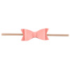 Newborn Girls Nylon Headband Leather Hair Bows Bowknot Headwear For Kids Children Hair Accessories Boutique Elastic Hair Band