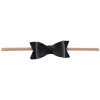 Newborn Girls Nylon Headband Leather Hair Bows Bowknot Headwear For Kids Children Hair Accessories Boutique Elastic Hair Band