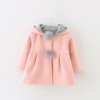 Cute Rabbit Ear Hooded Baby Girls Coat New Autumn Tops Kids Warm Jacket Outerwear &amp; Coat Children Clothing Baby Wear Girls Coats