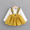 Cute rabbit Baby Girl Dress 2017 New Casual Autumn Baby Clothes Long Sleeve cotton baby Dress baby girl clothes 0-24month