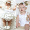 Cute Newborn Infant Baby Girl Clothes Lace Tutu Romper Sleeveless Cake Sunsuit Outfits