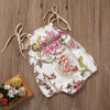 Cute Newborn Baby Girls Cotton Clothes Tops Flower Sleeveless Jumpsuit Romper Cute Kid Baby Girl Clothing New