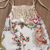 Cute Newborn Baby Girls Cotton Clothes Tops Flower Sleeveless Jumpsuit Romper Cute Kid Baby Girl Clothing New