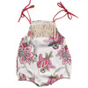 Cute Newborn Baby Girls Cotton Clothes Tops Flower Sleeveless Jumpsuit Romper Cute Kid Baby Girl Clothing New