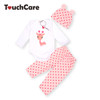 3PCS Rompers+Hat+Pants Baby Boys Girls Clothing Set Cute Cartoon Animal Toddler Jumpsuit Infant Cotton Long Sleeve Kids Clothes