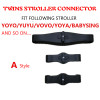 3pcs Coupler Bush insert the strollers for babyzen yoyo baby yoya yoyaplus stroller connector adapter make YOYO into pram twins