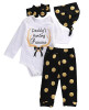 3pcs Christmas Set!Newborn Baby Girls Boys Deer romper +pant+ Hat 3pcs suit baby boy clothes newborn