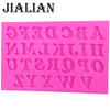 3PC/set number 0-9 letters silica gel mould cake decorating tools DIY silicone mold Clay Resin sugar Candy Fimo Sculpey T0182