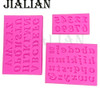 3PC/set number 0-9 letters silica gel mould cake decorating tools DIY silicone mold Clay Resin sugar Candy Fimo Sculpey T0182