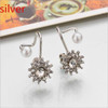 3Pairs Elegant Pearl Rhinestone Earrings Women’s Party Jewelry Gift