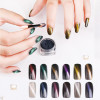 3G Chrome Pigment Nail Glitter Effect on Pink Color Mirror Powder Aluminium Powder Nail Art