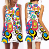3D vintage Print summer dress 2016 bohemian beach dress summer sundresses women dresses dashiki hippie boho vestidos plus size