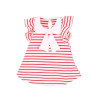 Cute Lovely Baby Girl Dress Summer Girl Cotton Striped Bow Dress Infant Clothing 1 Year Birthday Dress for Girls Clothing LH7s