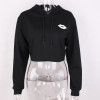 CUTE Letters Printing Crop Tops Women Hoodies Sweatshirts Long Sleeve Pullovers Casual Hoodies Moleton Autumn Sudaderas Mujer Q4