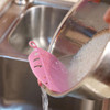 Cute Leaf Rice Wash Sieve Beans Vegetable Fruits Cleaning Clip Filter Strainers