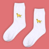 cute harajuku style embroidery dog socks women funny animal korean white sock bulldog/husky/pug pattern socks,calcetines mujer