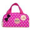 Cute Girls Bow Canvas Backpacks Girls Teenagers School Bags 3 Pcs/Set Schoolbag Large Capacity Dot Printing School Rucksack