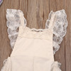 Cute Floral Toddler Baby Girls Romper Sleeveless Cotton Lace Ruffle Jumpsuit Sunsuit Clothes