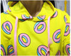 Cute donut print pullovers 2017 Spring women hoodies sweatshirts yellow large size M-XL sudaderas mujer fashion feminino moleton