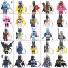 KAZI Batman DIY Keychain Figure Swim Limited Rabbit Ski Suit Batman Movie Building Blocks Edition Toys For Children